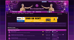Desktop Screenshot of bellydanceforums.net