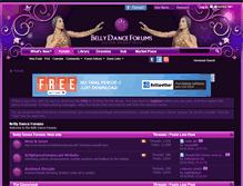 Tablet Screenshot of bellydanceforums.net